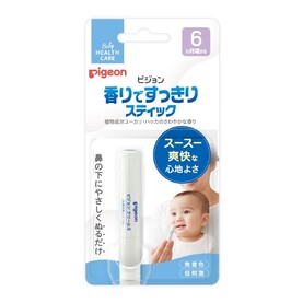 Карандаш от заложенности носа для облегчения дыхания у детей с маслом эвкалипта и перечной мяты с 6 месяцев PIGEON 20 г