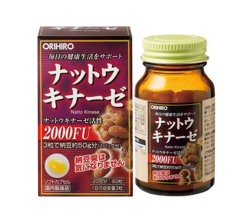 Наттокиназа для здоровья сердечно-сосудистой системы Orihiro Nattokinase 2000