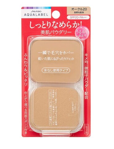 Увлажняюшая пудра Shiseido Aqualabel Moist Powder Foundation Refill SPF 20 PA++