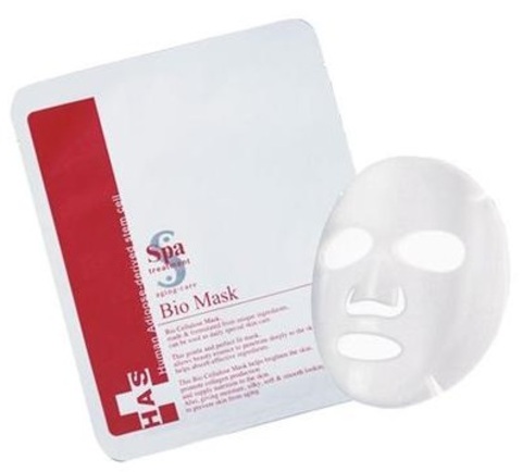 Омолаживающая БИО Маска из биоцеллюлозы со стволовыми клетками и бета-глюканом для лица Линия Spa Treatment HAS Bio Mask