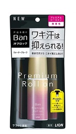 Премиальный дезодорант-антиперспирант LION Ban Premium Gold Label, роликовый, нано-ионный, без аромата, 40мл