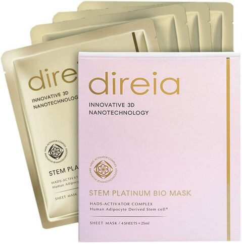 Ревитализирующая маска для лица экспресс действия DIREIA Stem Platinum Bio Mask  