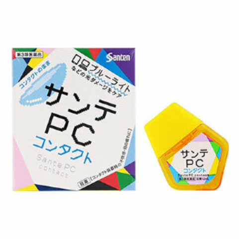 Японские глазные капли при ношении контактных линз и работе за компьютером Sante PC 