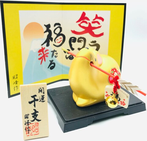 Японский подарочный сувенир мышка для благополучия в семье